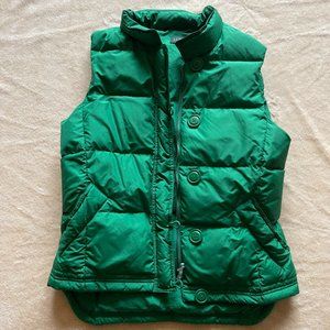 JCrew Kelly Green Puffer Vest - XS